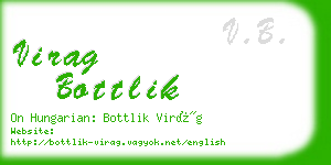 virag bottlik business card
